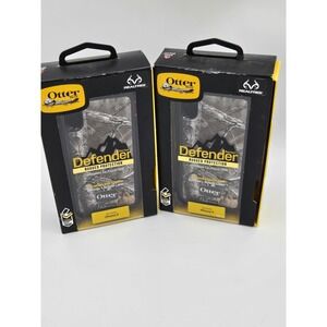 Lot of 2 OtterBox Defender iPhone X Case Realtree Camo Rugged Protection Holster